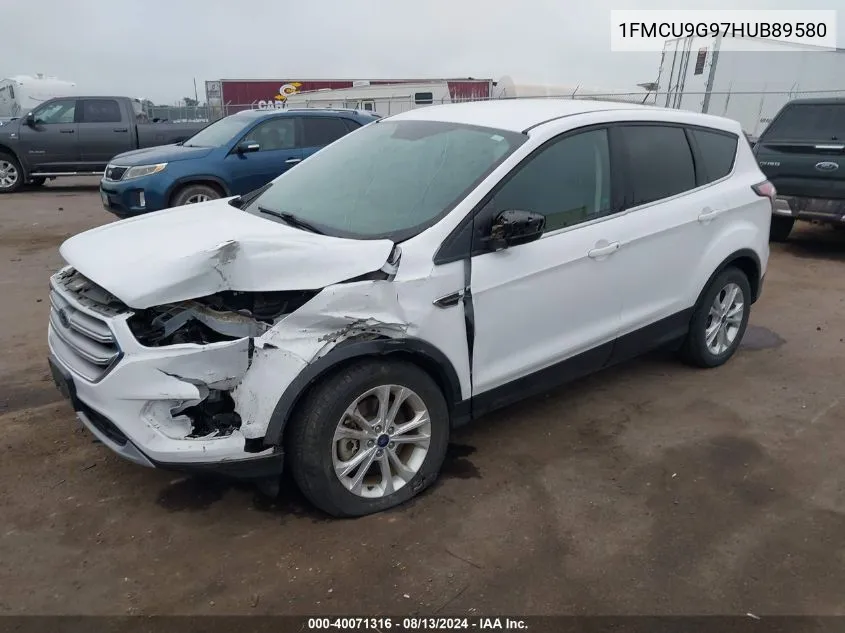 2017 Ford Escape Se VIN: 1FMCU9G97HUB89580 Lot: 40071316