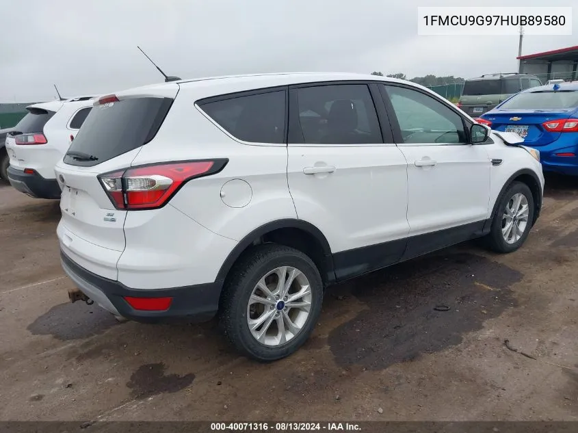 2017 Ford Escape Se VIN: 1FMCU9G97HUB89580 Lot: 40071316