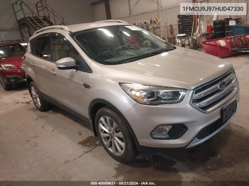 2017 Ford Escape Titanium VIN: 1FMCU9J97HUD47330 Lot: 40089631