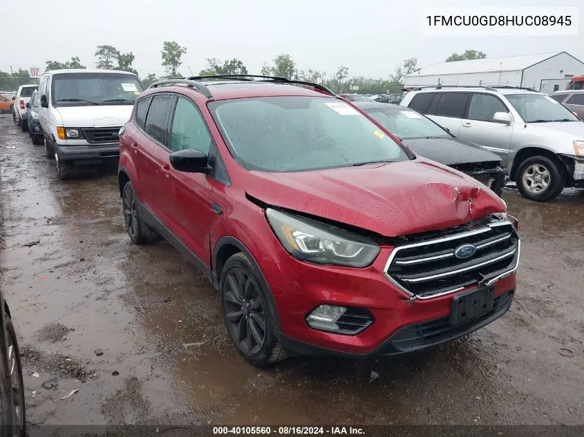 1FMCU0GD8HUC08945 2017 Ford Escape Se