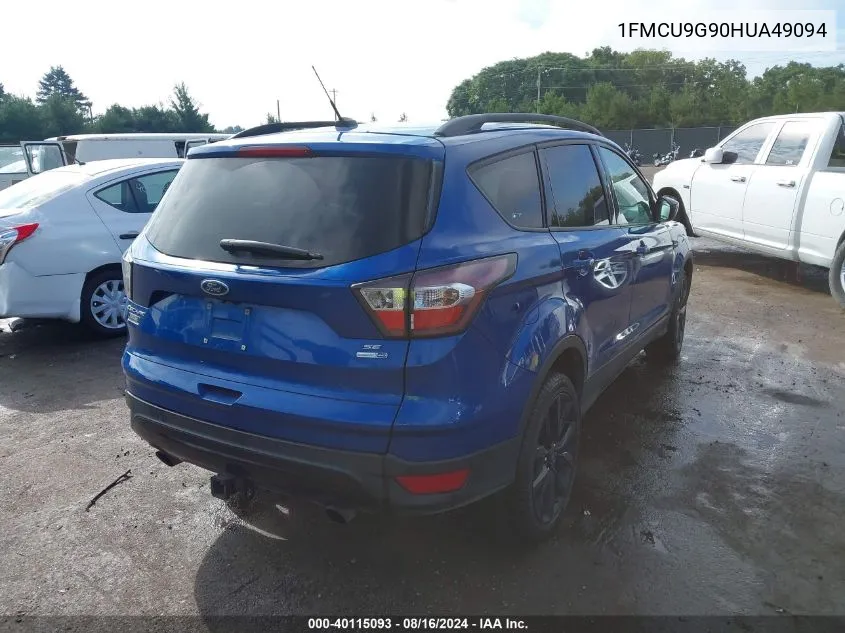 2017 Ford Escape Se VIN: 1FMCU9G90HUA49094 Lot: 40115093