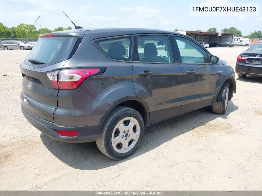 1FMCU0F7XHUE43133 2017 Ford Escape S