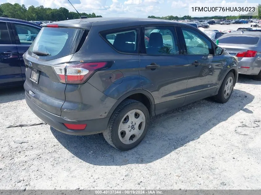 1FMCU0F76HUA36023 2017 Ford Escape S