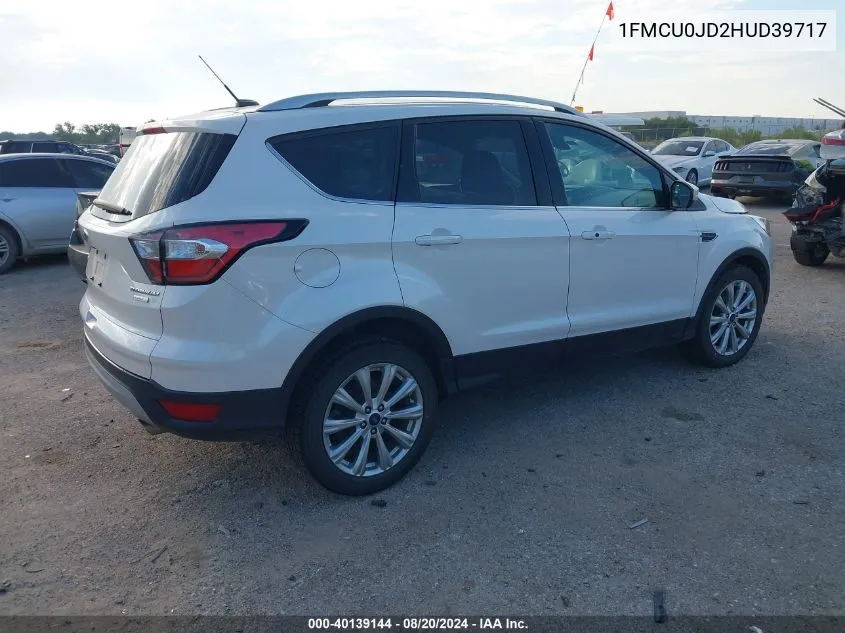 1FMCU0JD2HUD39717 2017 Ford Escape Titanium