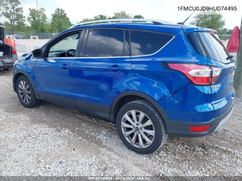 1FMCU0JD9HUD74495 2017 Ford Escape Titanium