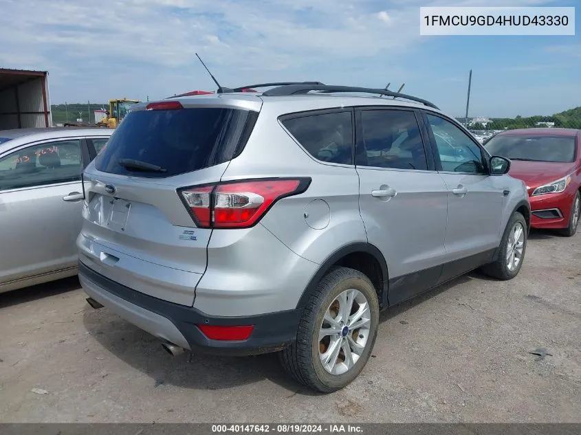 2017 Ford Escape Se VIN: 1FMCU9GD4HUD43330 Lot: 40147642