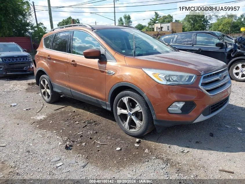 1FMCU0GD3HUA59957 2017 Ford Escape Se