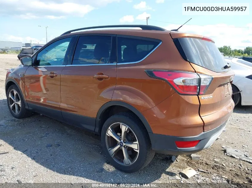 1FMCU0GD3HUA59957 2017 Ford Escape Se