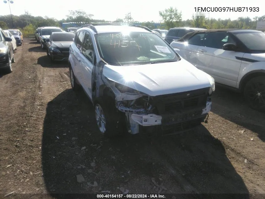 1FMCU0G97HUB71933 2017 Ford Escape Se