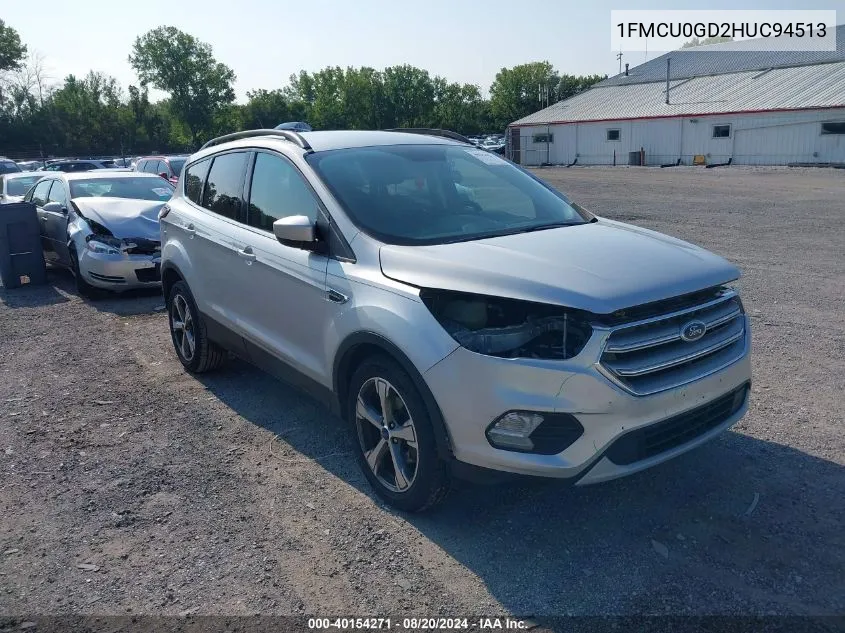 2017 Ford Escape Se VIN: 1FMCU0GD2HUC94513 Lot: 40154271