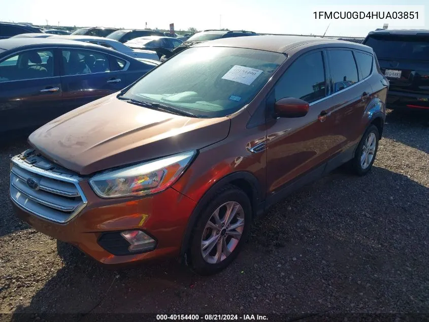 1FMCU0GD4HUA03851 2017 Ford Escape Se