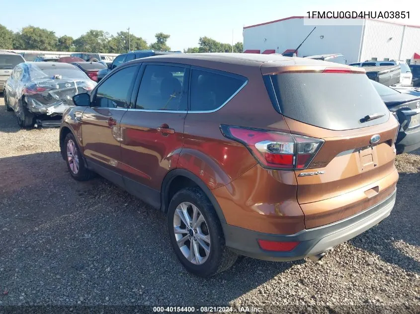 1FMCU0GD4HUA03851 2017 Ford Escape Se