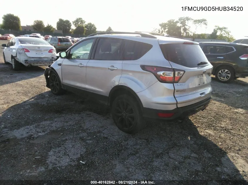 1FMCU9GD5HUB34520 2017 Ford Escape Se