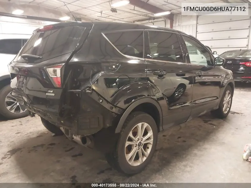 1FMCU0GD6HUA77112 2017 Ford Escape Se