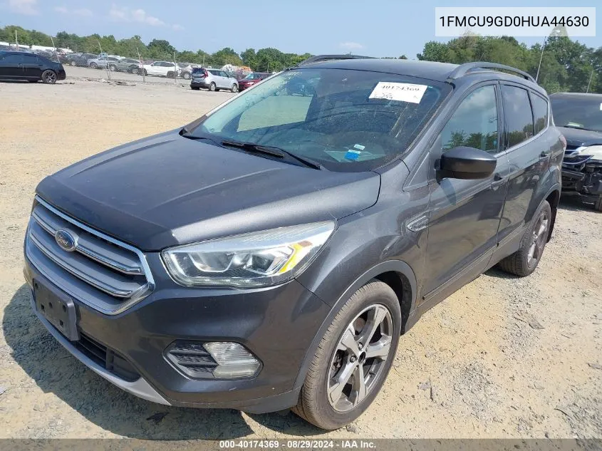 2017 Ford Escape Se VIN: 1FMCU9GD0HUA44630 Lot: 40174369