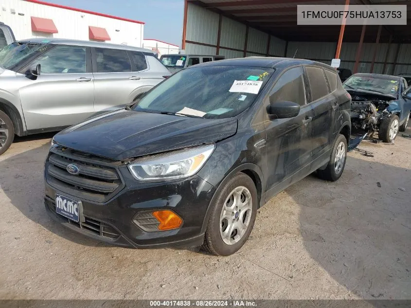 2017 Ford Escape S VIN: 1FMCU0F75HUA13753 Lot: 40174838