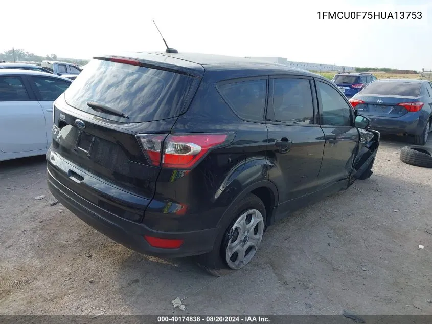 2017 Ford Escape S VIN: 1FMCU0F75HUA13753 Lot: 40174838