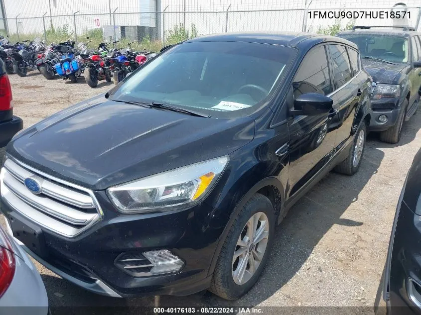 1FMCU9GD7HUE18571 2017 Ford Escape Se