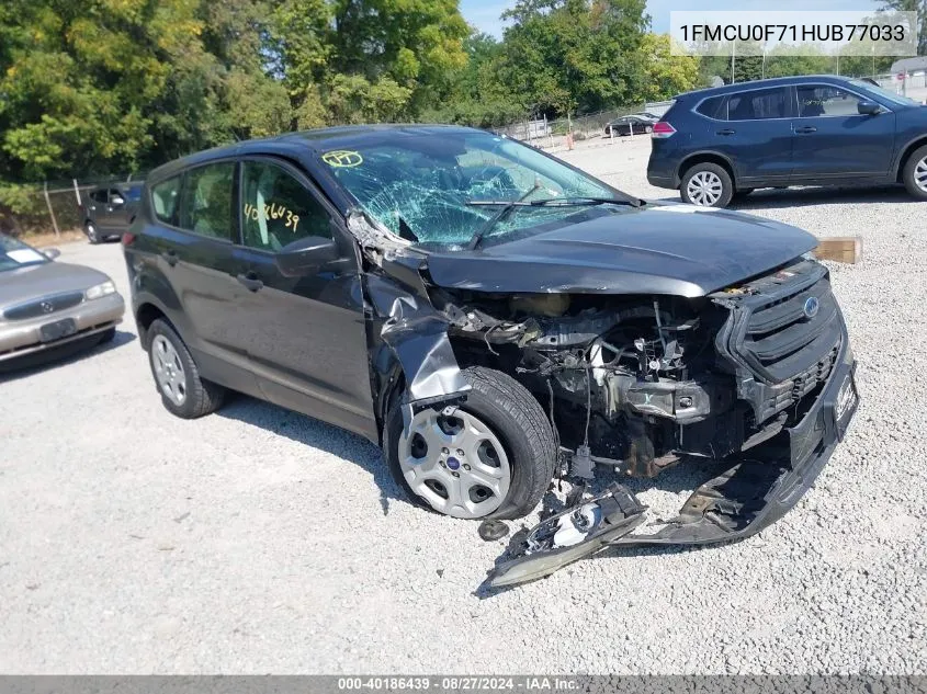 2017 Ford Escape S VIN: 1FMCU0F71HUB77033 Lot: 40186439