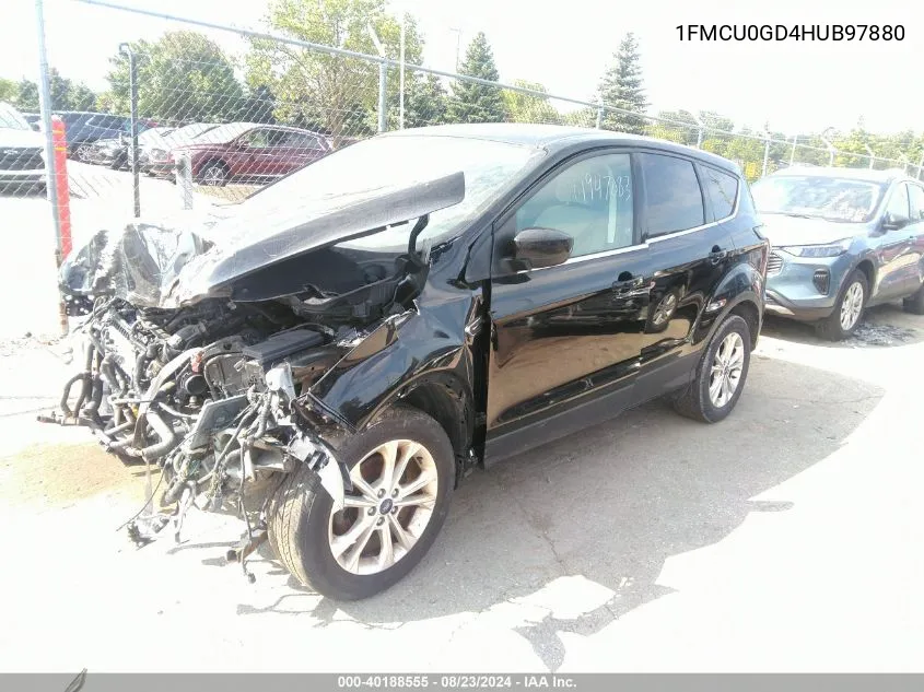 2017 Ford Escape Se VIN: 1FMCU0GD4HUB97880 Lot: 40188555