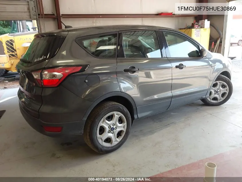 1FMCU0F75HUE30869 2017 Ford Escape S