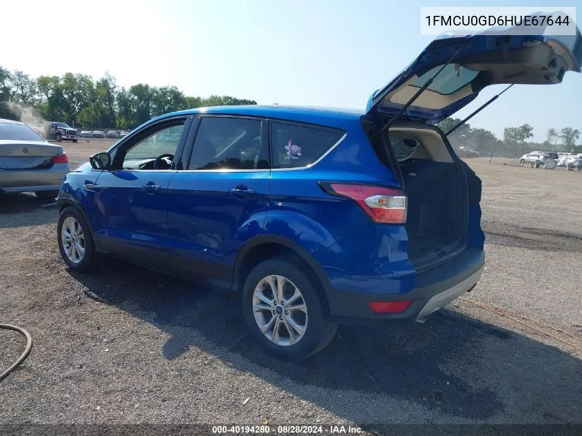 1FMCU0GD6HUE67644 2017 Ford Escape Se