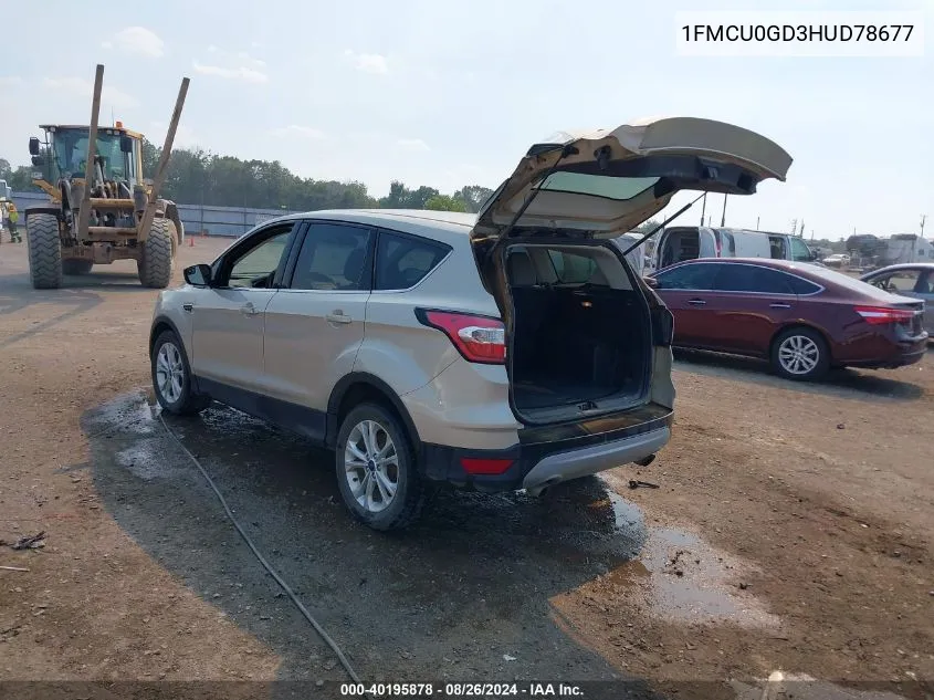 1FMCU0GD3HUD78677 2017 Ford Escape Se