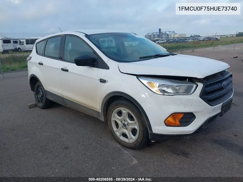 2017 Ford Escape S VIN: 1FMCU0F75HUE73740 Lot: 40206555