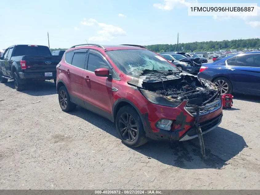 2017 Ford Escape Se VIN: 1FMCU9G96HUE86887 Lot: 40206972