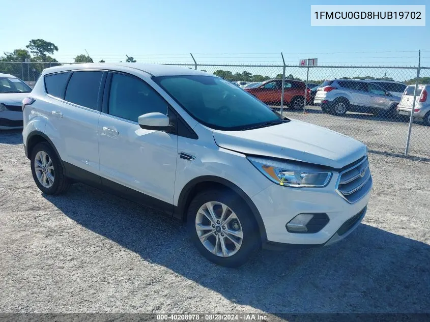 2017 Ford Escape Se VIN: 1FMCU0GD8HUB19702 Lot: 40208978