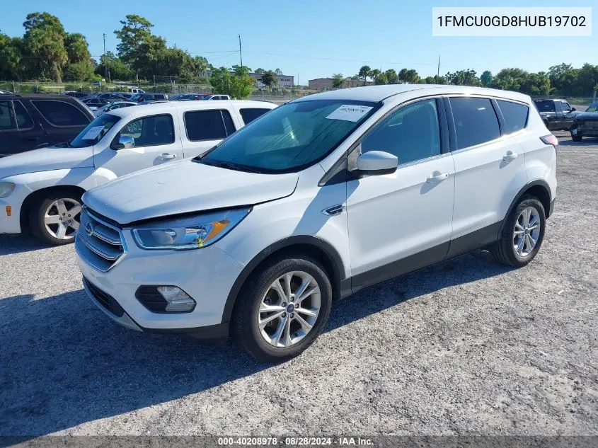 2017 Ford Escape Se VIN: 1FMCU0GD8HUB19702 Lot: 40208978