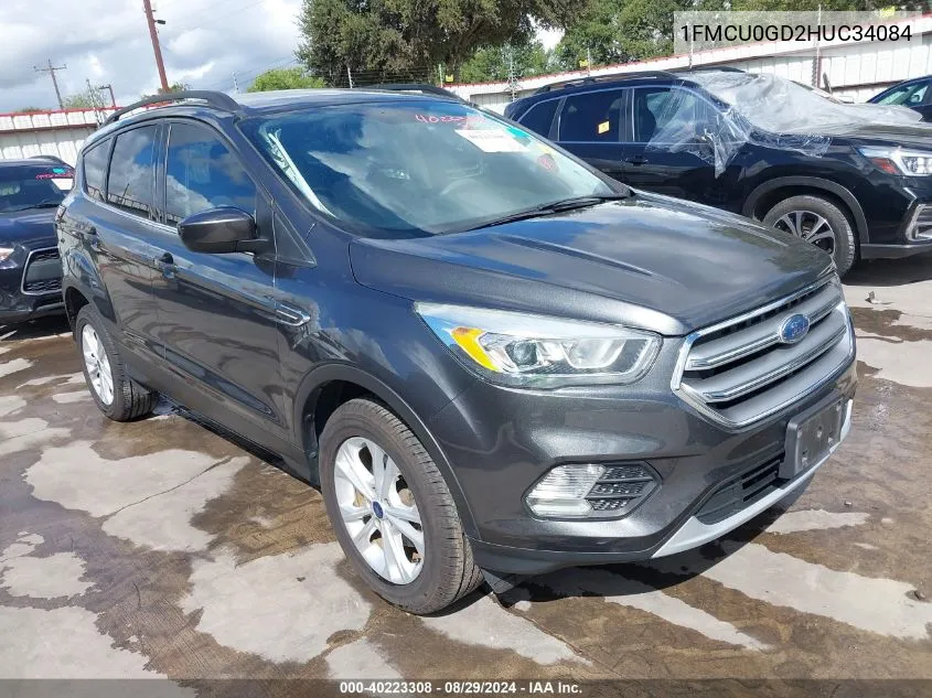 2017 Ford Escape Se VIN: 1FMCU0GD2HUC34084 Lot: 40223308