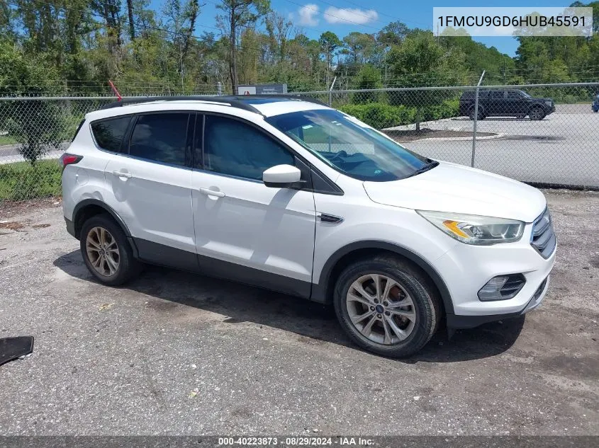 2017 Ford Escape Se VIN: 1FMCU9GD6HUB45591 Lot: 40223873