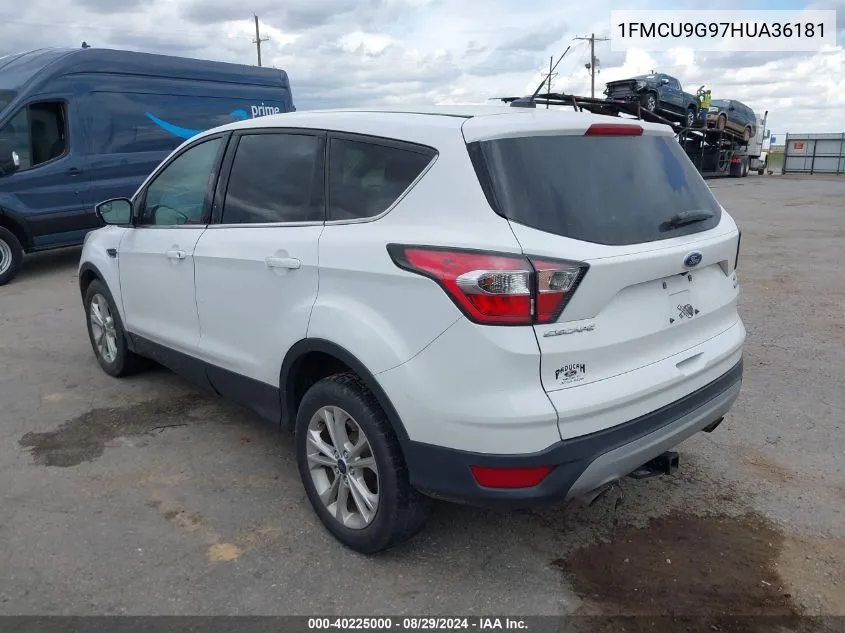 2017 Ford Escape Se VIN: 1FMCU9G97HUA36181 Lot: 40225000