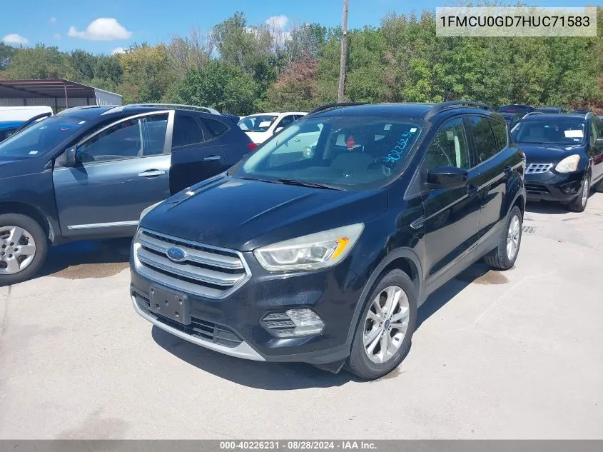 1FMCU0GD7HUC71583 2017 Ford Escape Se