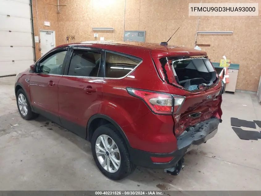 1FMCU9GD3HUA93000 2017 Ford Escape Se