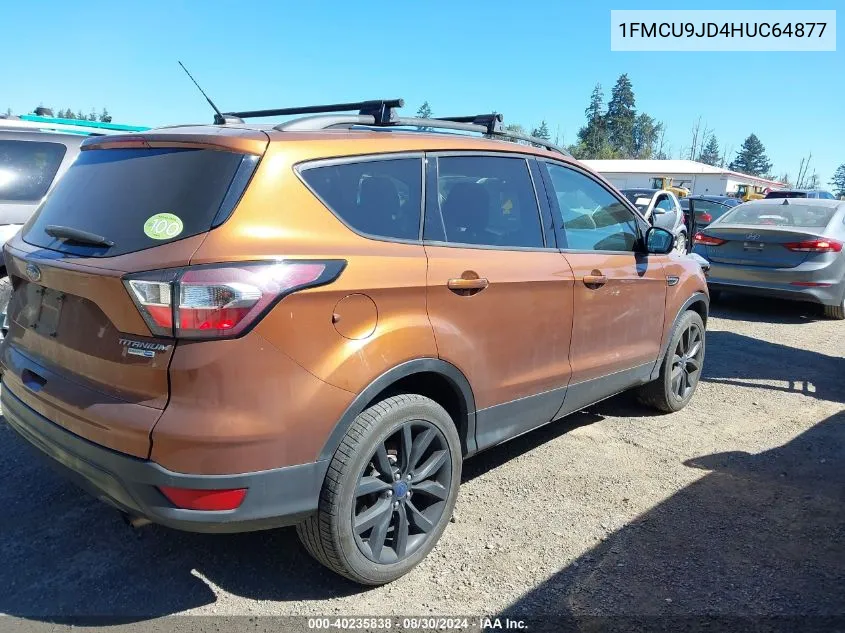 1FMCU9JD4HUC64877 2017 Ford Escape Titanium