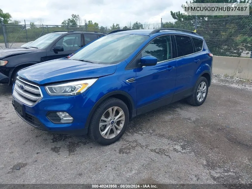 2017 Ford Escape Se VIN: 1FMCU9GD7HUB97487 Lot: 40243958