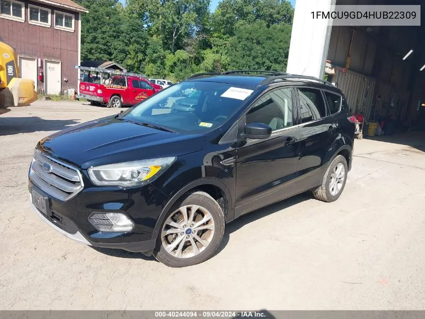 2017 Ford Escape Se VIN: 1FMCU9GD4HUB22309 Lot: 40244094