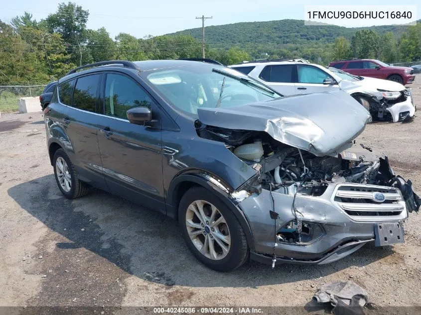 2017 Ford Escape Se VIN: 1FMCU9GD6HUC16840 Lot: 40245086