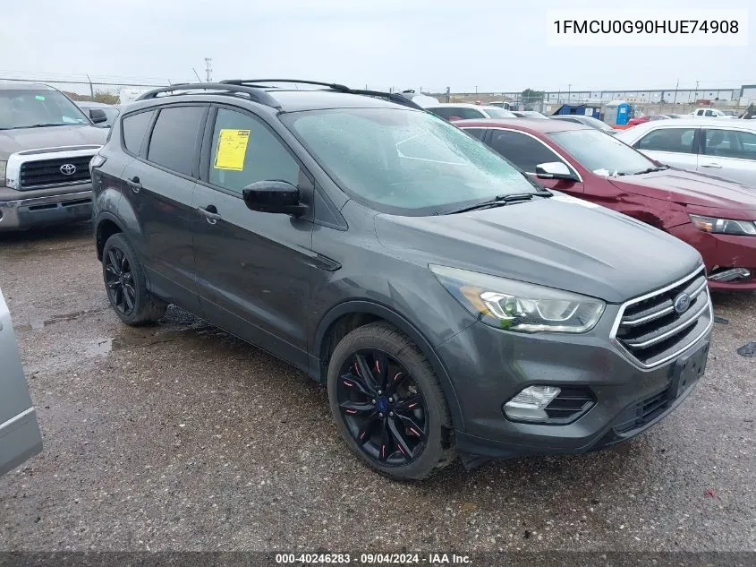 2017 Ford Escape Se VIN: 1FMCU0G90HUE74908 Lot: 40246283