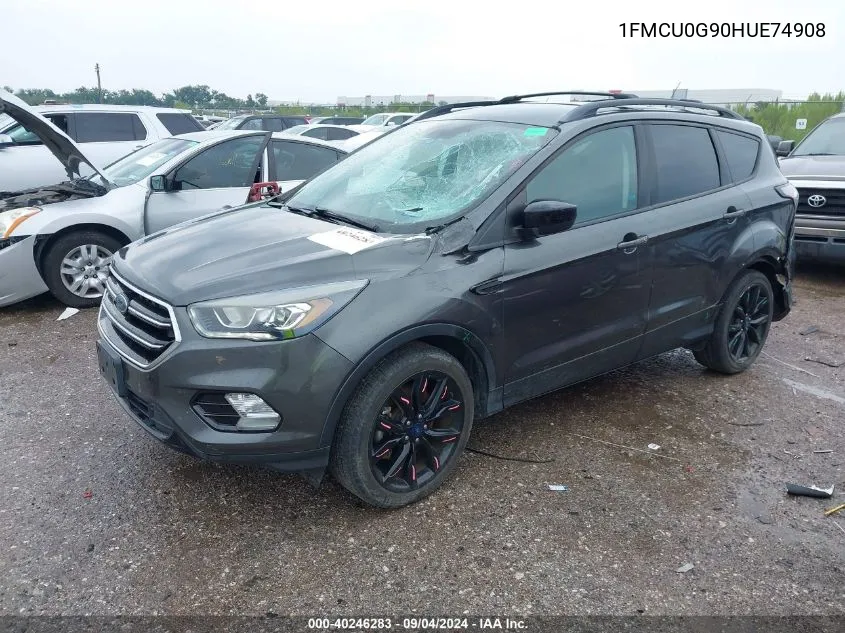 2017 Ford Escape Se VIN: 1FMCU0G90HUE74908 Lot: 40246283