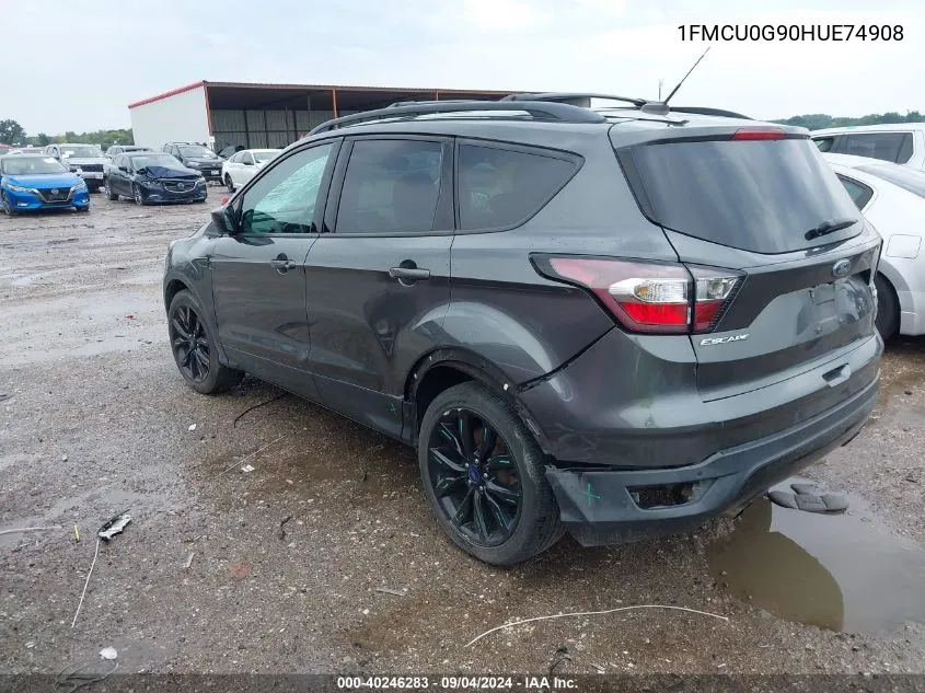 2017 Ford Escape Se VIN: 1FMCU0G90HUE74908 Lot: 40246283