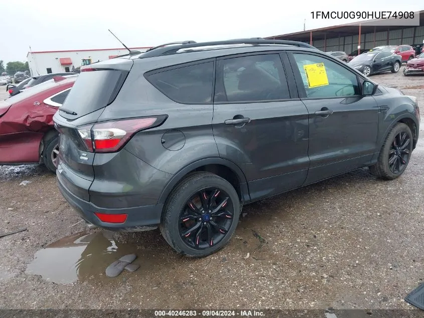 2017 Ford Escape Se VIN: 1FMCU0G90HUE74908 Lot: 40246283