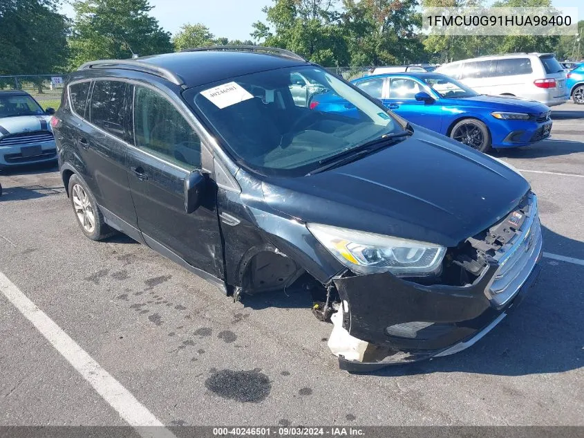 2017 Ford Escape Se VIN: 1FMCU0G91HUA98400 Lot: 40246501