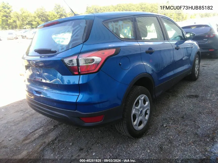 2017 Ford Escape S VIN: 1FMCU0F73HUB85182 Lot: 40251925