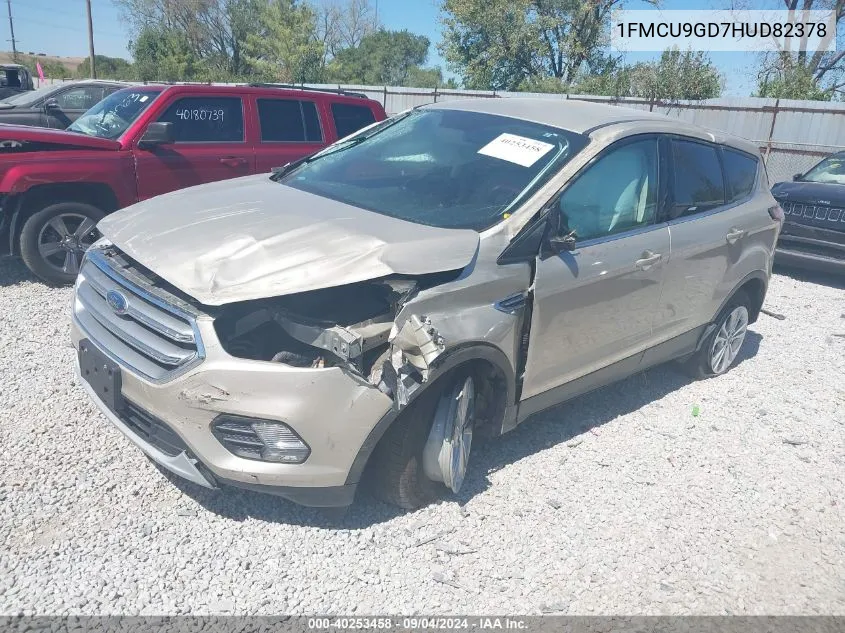 2017 Ford Escape Se VIN: 1FMCU9GD7HUD82378 Lot: 40253458