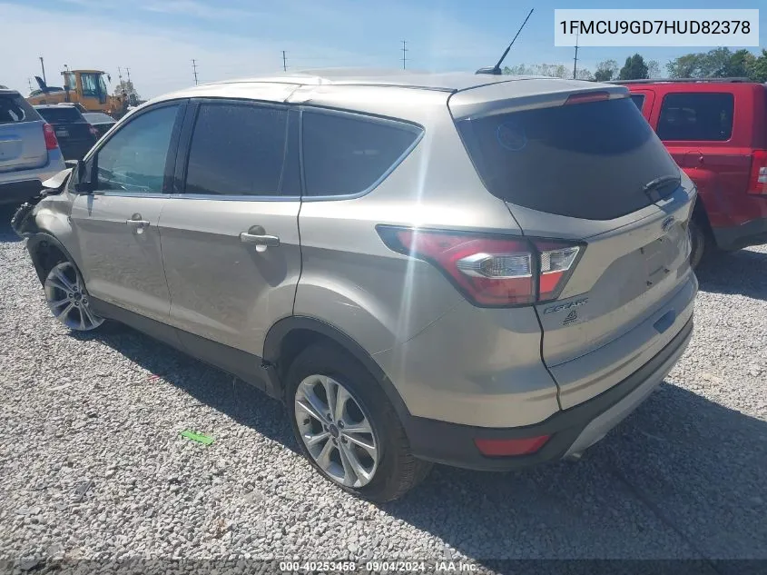 2017 Ford Escape Se VIN: 1FMCU9GD7HUD82378 Lot: 40253458