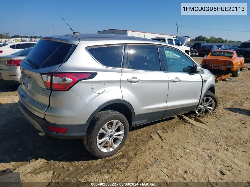 1FMCU0GD5HUE29113 2017 Ford Escape Se