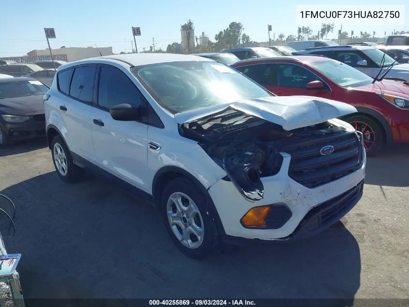 2017 Ford Escape S VIN: 1FMCU0F73HUA82750 Lot: 40255869